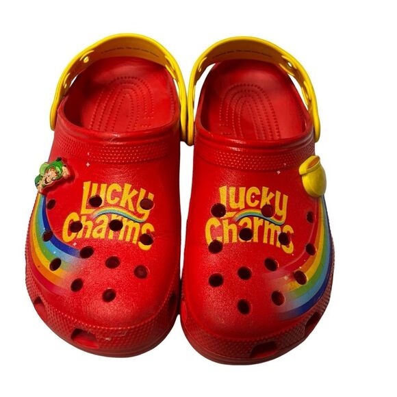 Crocs Classic Lucky Charms Limited Edition Red Slip On Clogs Men Size 9 main image 10